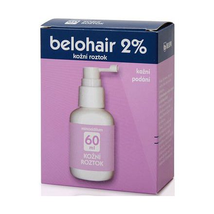 Belohair 2 % dermální roztok 1 x 60 ml