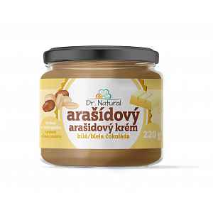 Dr. Natural Arašídový krém s bílou čokoládou 220 g