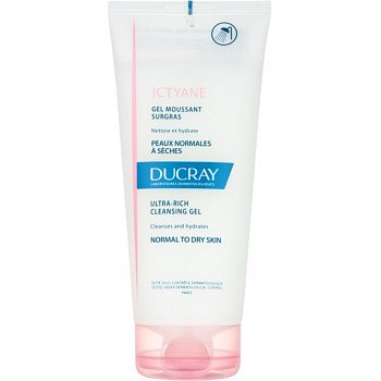 Ducray Ictyane pěnivý čisticí gel pro normální a suchou pokožku  200 ml