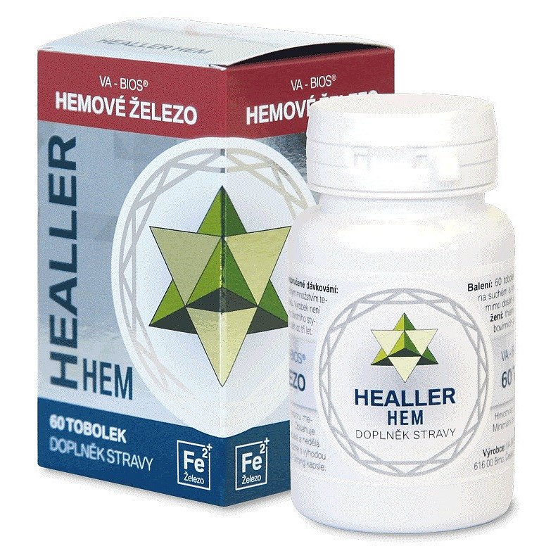 HEALLER HEM - hemové železo 60 tobolek
