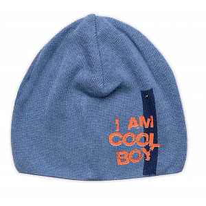 NELLYS Jarní, podzimní čepice I am Cool Boy, jeans, 40-46 cm