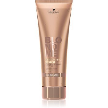 Schwarzkopf Professional Blondme čisticí detoxikační šampon pro všechny typy blond vlasů 250 ml
