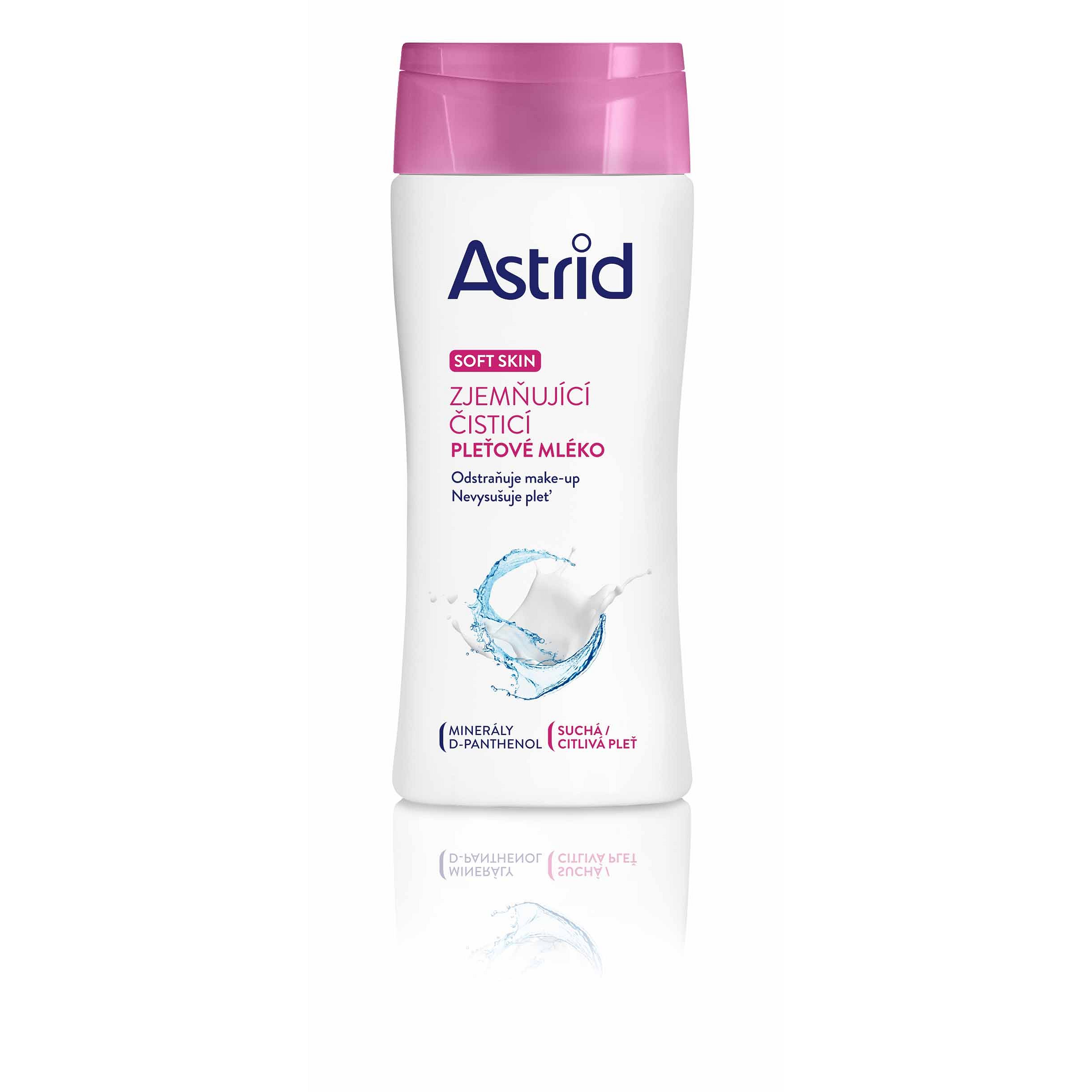 Astrid Soft Skin zjemňující čisticí pleťové mléko pro suchou a citlivou pleť 200 ml