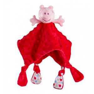 Peppa Pig Mazlík, přítulníček pro miminka , 17x14cm, červená