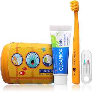 Curaprox Kids Travel Set cestovní set na zuby, jazyk a dásně pro děti 1 ks