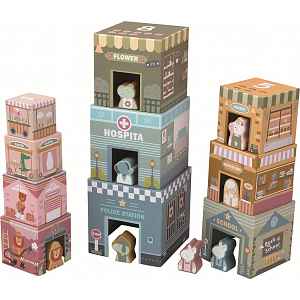 2Kids Toys Skládací věž z kostek City