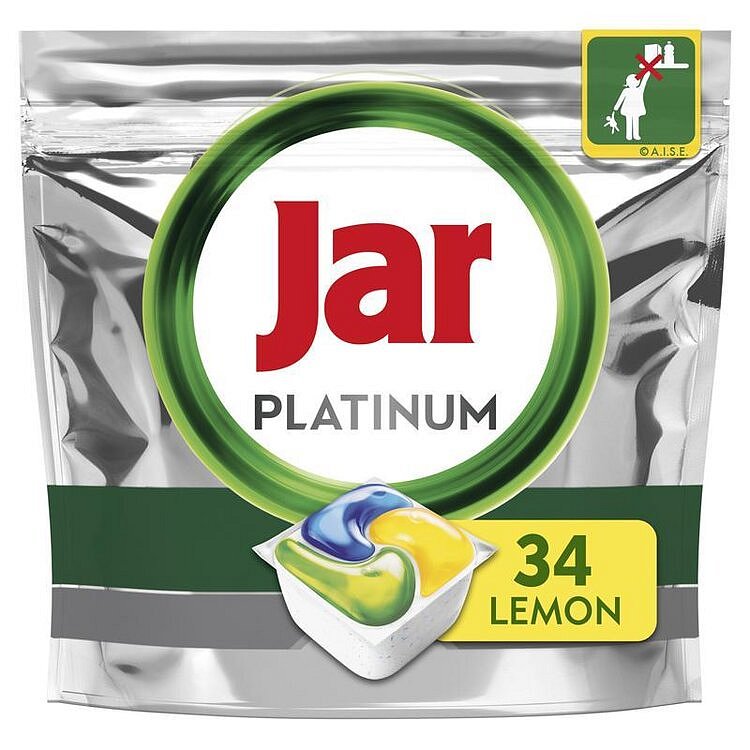Jar Platinum All in One Lemon kapsle do myčky nádobí 34 ks