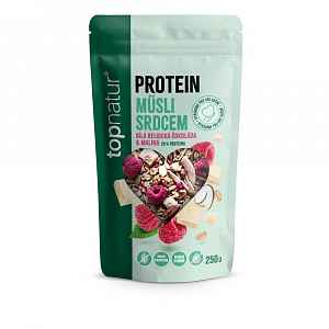 Topnatur Protein Müsli srdcem malina & bílá čokoláda 250 g