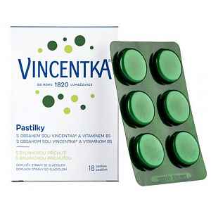 Vincentka pastilky bylinné 18ks