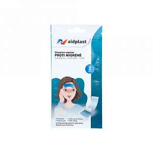 Aidplast Chladivá náplast proti migréně 5 x 12 cm 2 ks