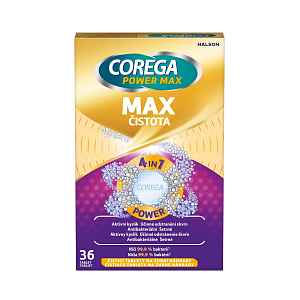 Corega Power Max Max čistota 4v1 čisticí tablety 36 ks