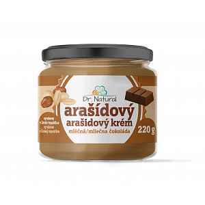 Dr. Natural Arašídový krém s mléčnou čokoládou 220 g