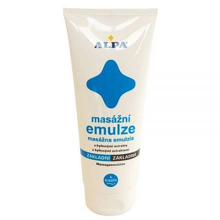 Alpa masážní emulze základní + kreatin 210 ml