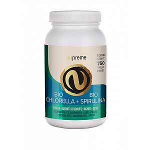 NUPREME Chlorella + Spirulina BIO 750 tablet