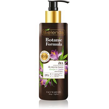 Bielenda Botanic Formula Hemp + Saffron mycí gel na obličej s hydratačním účinkem  200 ml