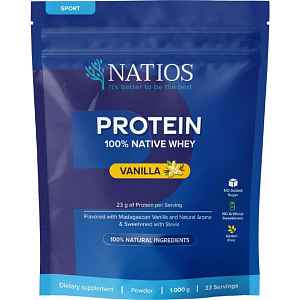 NATIOS Protein 100%Native Whey Vanilka 1000g