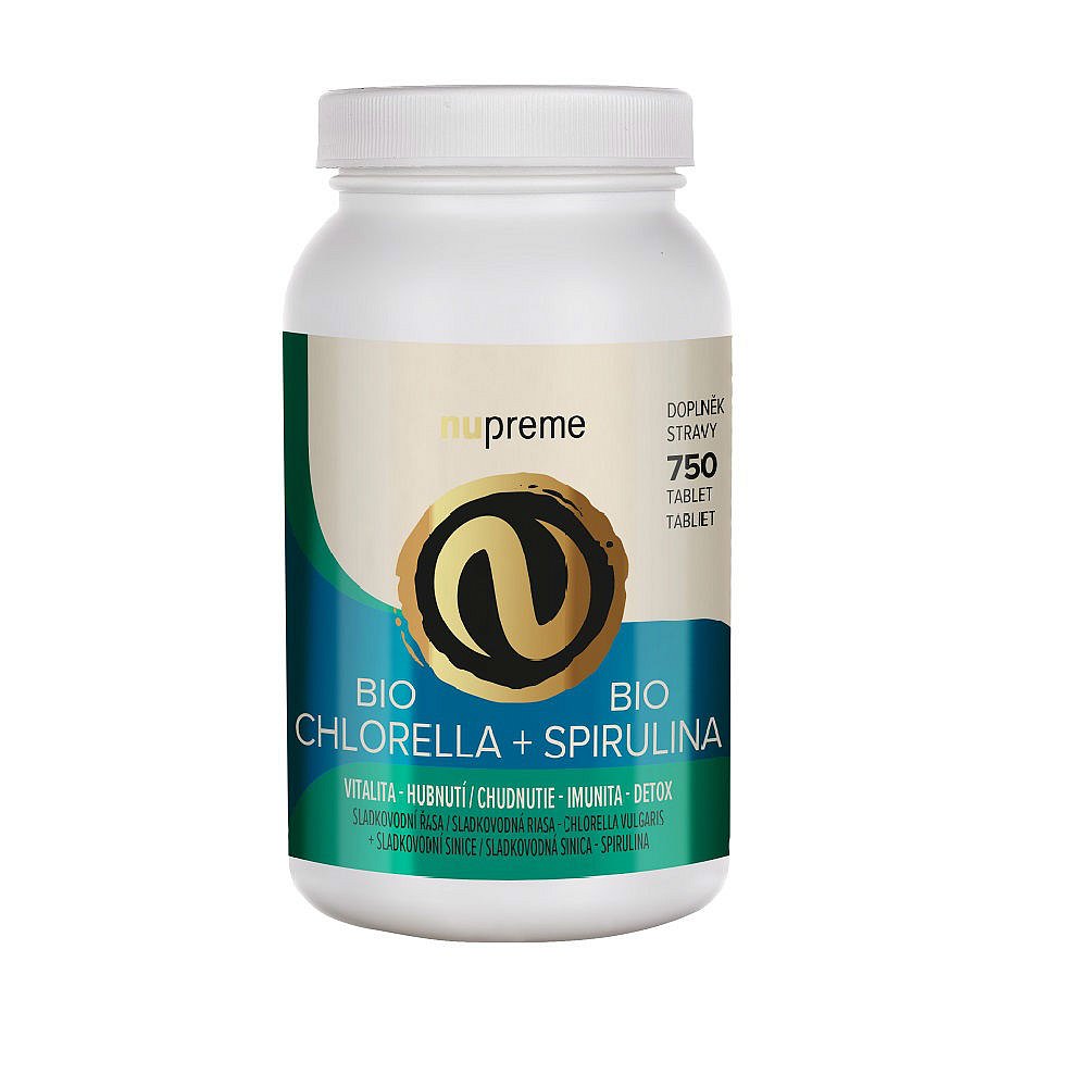 NUPREME Chlorella + Spirulina BIO 750 tablet