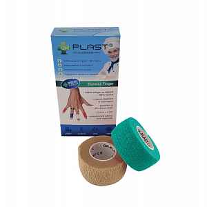 OK-plast Rychloobvaz Bandáž Finger 2,5 cm x 4,5 m 2 ks tělová a zelená