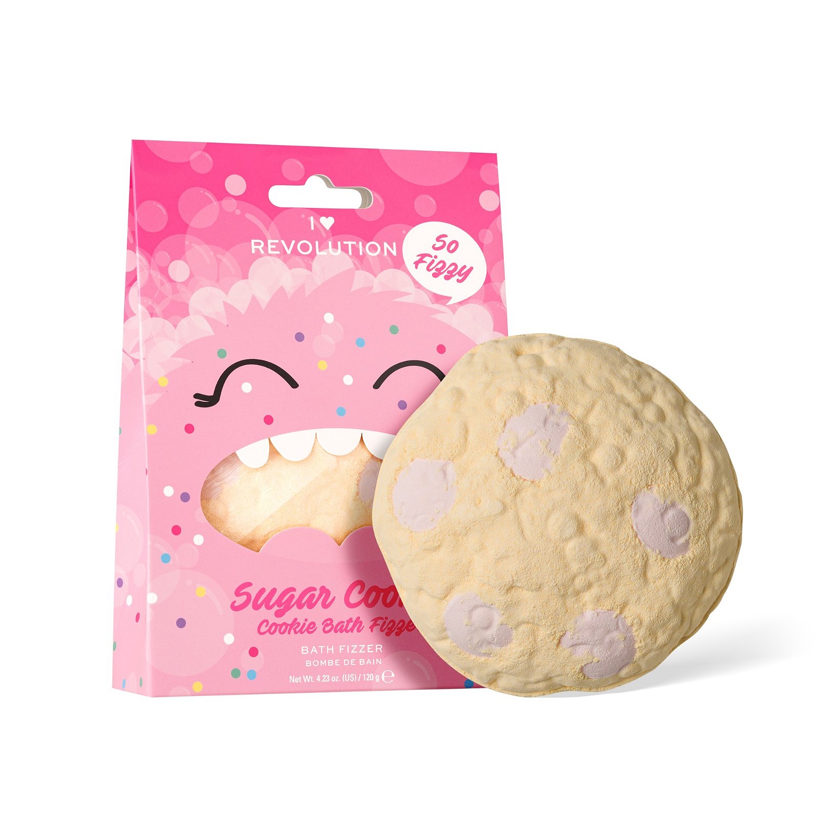 Revolution I Heart Revolution Sugar Cookie koupelová bomba 120 g