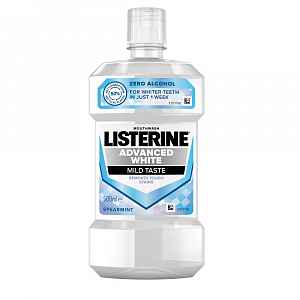 Listerine Advanced White Mild Taste ústní voda 500 ml