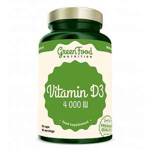 GreenFood Nutrition Vitamin D3 4000 IU 90 kapslí