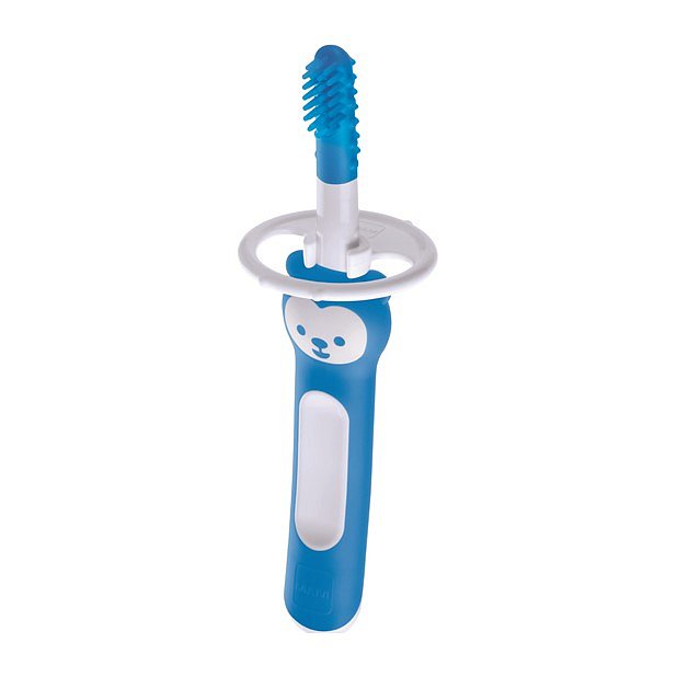 MAM Kartáček zubní Massaging brush, 3m+ modrý