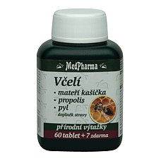 MedPharma Včelí mateří kašička+Propolis+Pyl 67 tablet