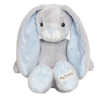 My Teddy Plyšový zajíček - modrý