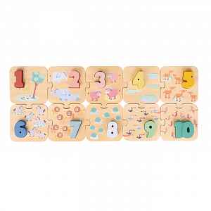 New Classic Toys Puzzle - Učíme se číslice - safari