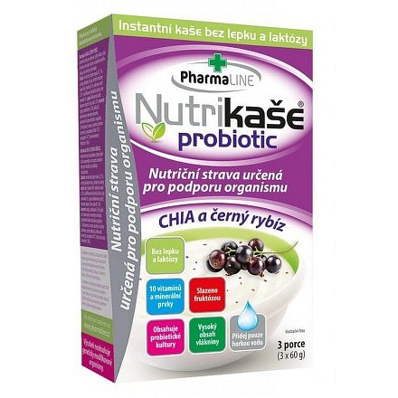 Nutrikaše probiotic - CHIA a černý rybíz (3x60g)