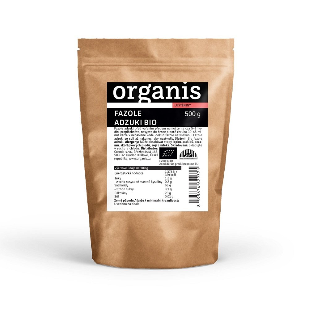 ORGANIS Fazole adzuki 500 g BIO