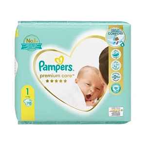 PAMPERS Premium Care 1 Newborn 2-5kg 78 ks