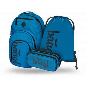 Baagl 3 SET Coolmate Ocean Blue: batoh, penál, sáček