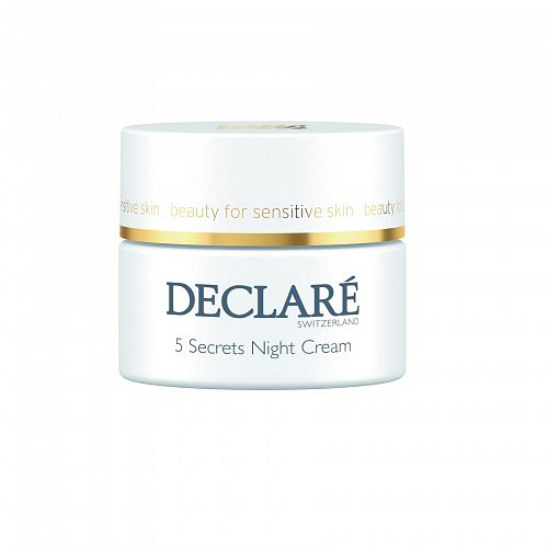 DECLARÉ Switzerland 5 Secrets Night Cream uklidňující noční krém 50ml + dárek DECLARÉ - čistící mléko