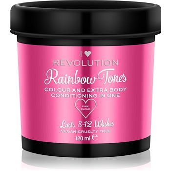 I Heart Revolution Rainbow Tones vymývající se barva na vlasy odstín Pink Cloud 120 ml