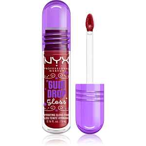 NYX Professional Makeup Gingerbaddie Land Gum Drop lesk na rty odstín 03 Cranberry Splash 1 ks