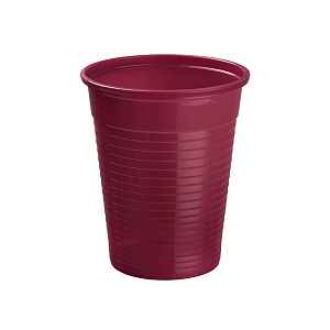 Akzenta Top Cups Burgundy plastové jednorázové kelímky 100 ks