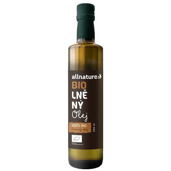 Allnature BIO Lněný olej 250ml