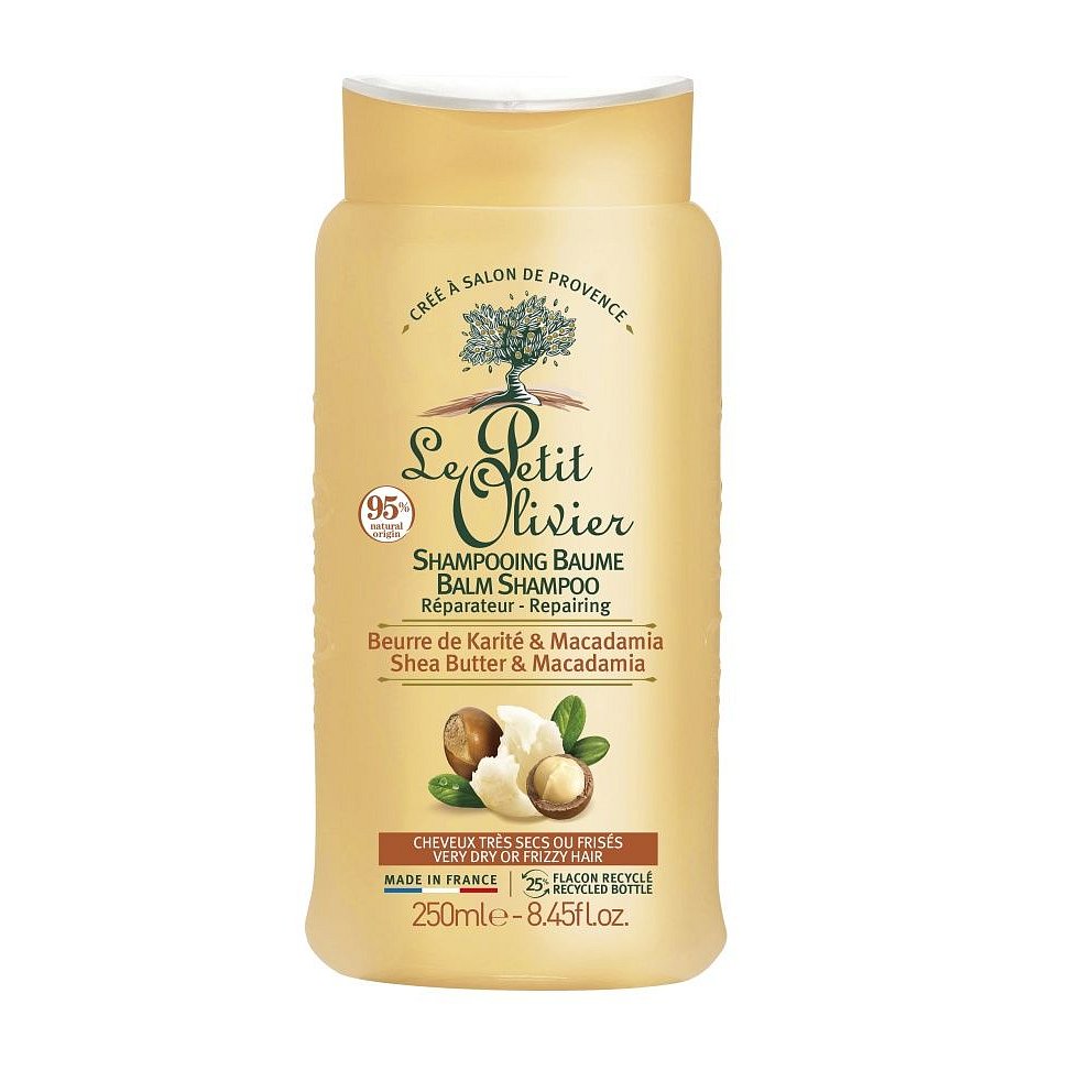 Le Petit Olivier Obnovující šampon pro suché vlasy Bambucké máslo a makadamový olej 250 ml