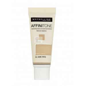 Maybelline Affinitone krycí hydratační make-up s vitaminem E 03 Light Sand Beige 30ml