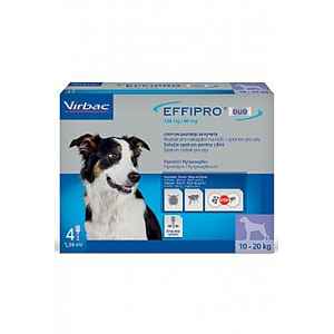 EFFIPRO DUO Dog M (10-20kg) 134/40 mg, 4x1,34ml