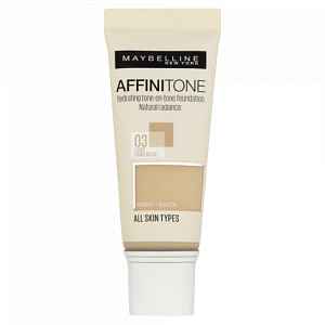 Maybelline Affinitone krycí hydratační make-up s vitaminem E 03 Light Sand Beige 30ml