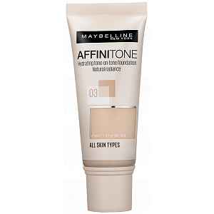 Maybelline Affinitone krycí hydratační make-up s vitaminem E 03 Light Sand Beige 30ml