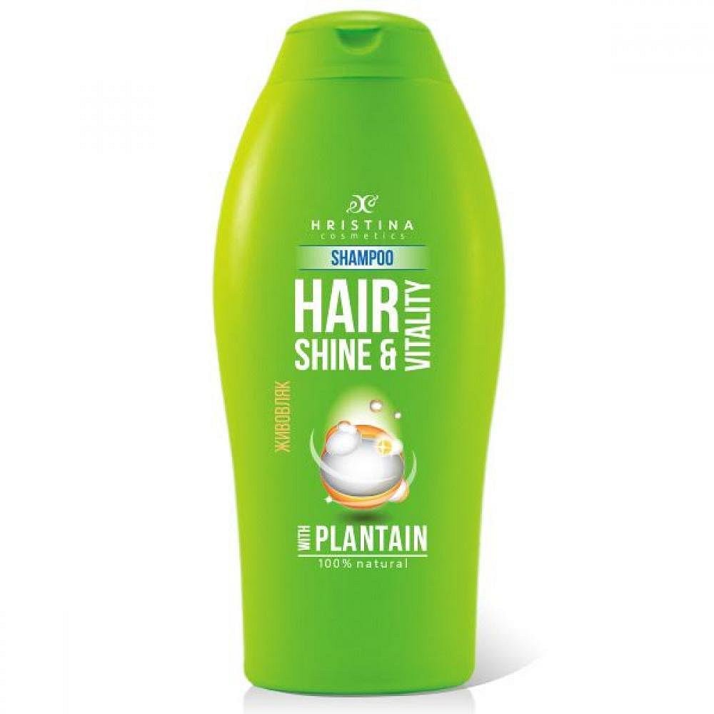 HRISTINA Přírodní šampon pro zdravé a silné vlasy s jitrocelem 200 ml