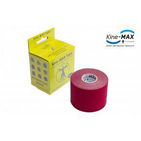 KineMAX SuperPro Cot. kinesiology tape červ.5cmx5m