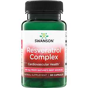 Swanson Resveratrol Complex, 60 kapslí