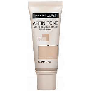 Maybelline Affinitone krycí hydratační make-up s vitaminem E 09 Opal Rose 30ml