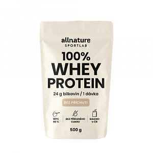 Allnature Sportlab 100% WHEY protein bez příchuti 500 g