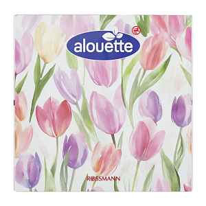 alouette Ubrousky 33 × 33 cm Tulipány 20 ks