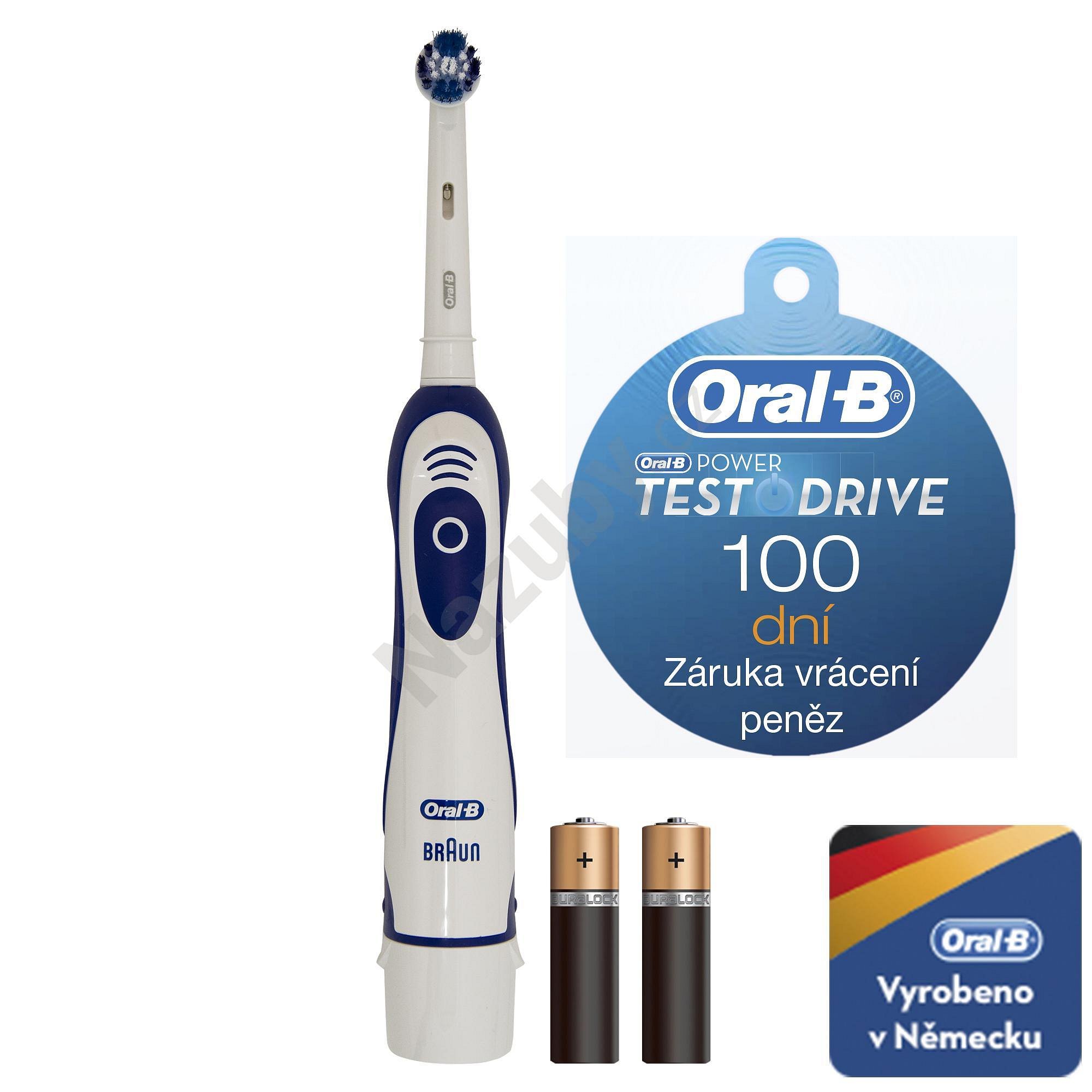 Braun Oral-B D4 Battery Precision Clean Brush (DB4010) - 100 dní záruka vrácení peněz